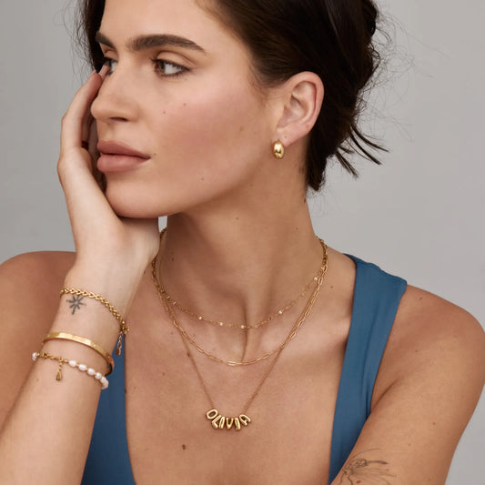 Bubble Custom Name Necklace